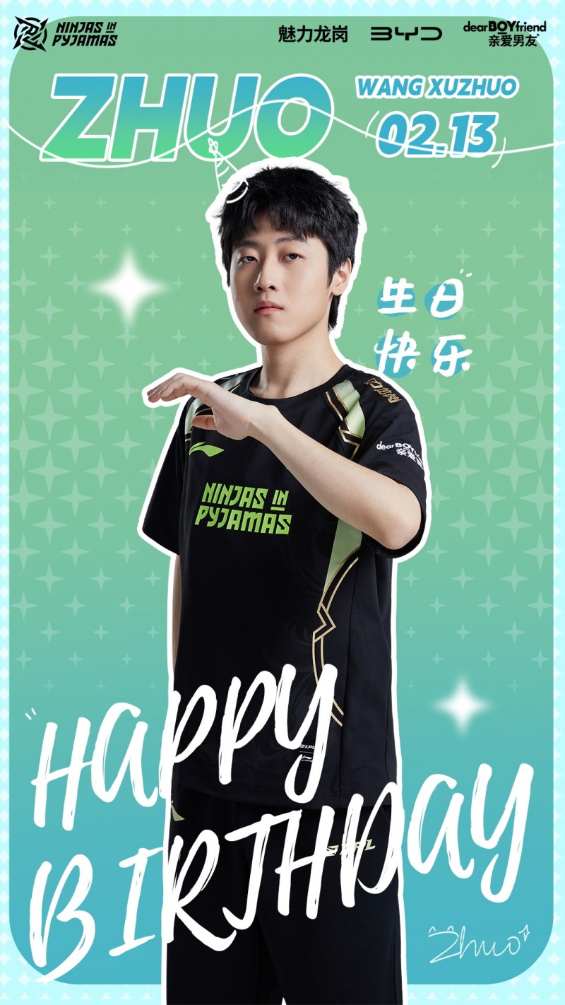 NIP:zhuo迎来23岁生日 少年心有热爱、眼中有光,便无惧风雨来访