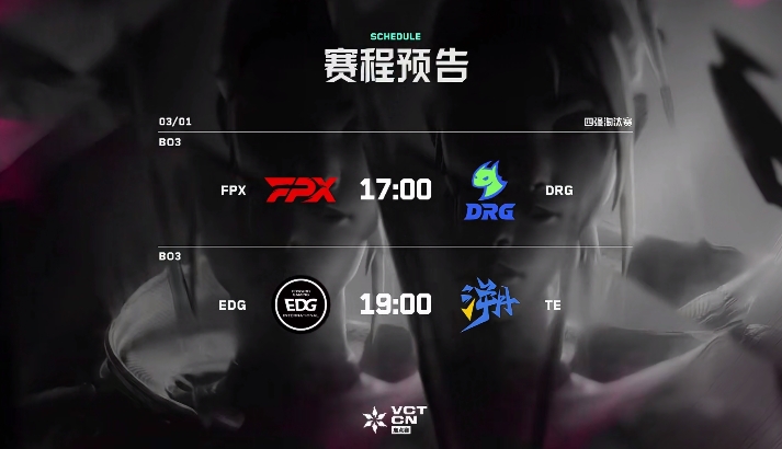 无畏契约VCT CN四强出炉:edg、drg、te、fpx!