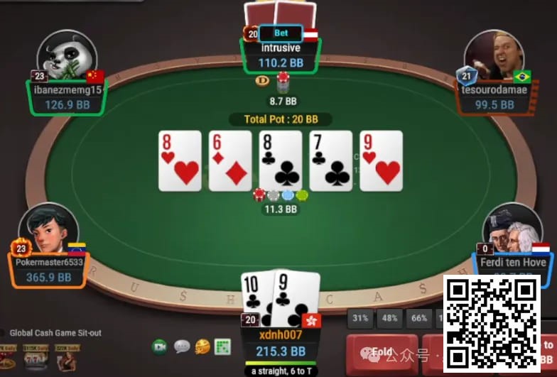 【EV扑克】牌局分析:危险牌面诱捕