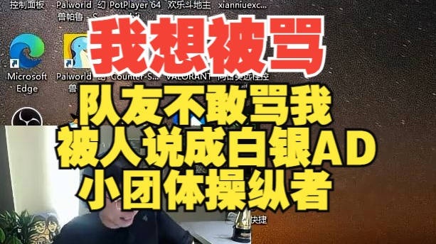 水晶哥:我想被骂,我作为队长,压力太大队友不敢骂我