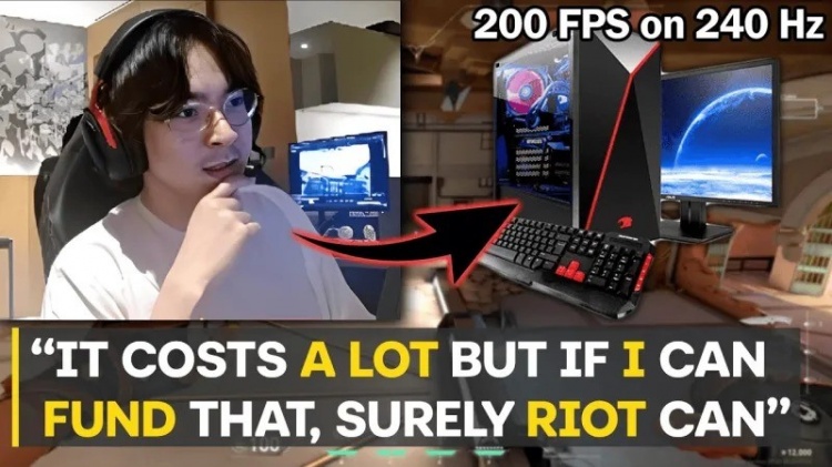 TenZ直播批评拳头:世界赛为何总用垃圾电脑而不像CS用顶配