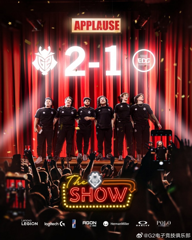 无畏契约世界赛击败EDG!G2官博更新:哇 好多人哇