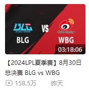 2024LPL夏仅两场录像播放破百万!2023夏季后赛仅三场未破百万