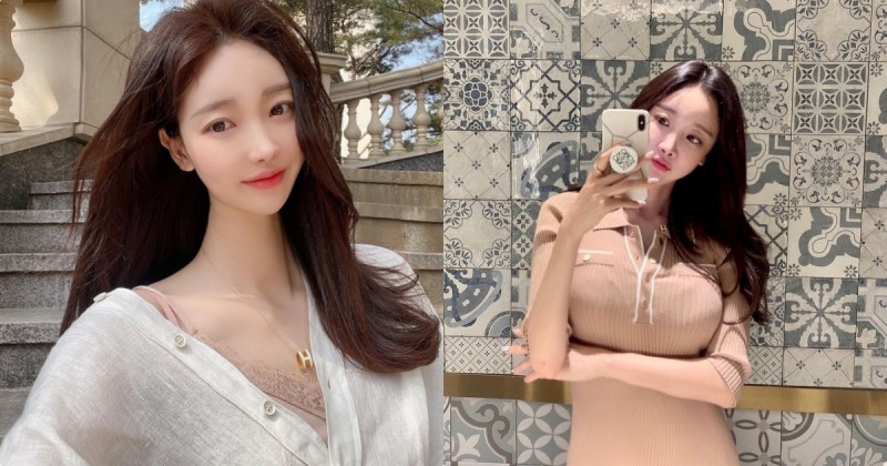 最爱穿大深V装的「性感姐姐」,紧身服自拍!