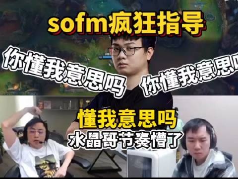 Sofm半桶水中文疯狂指导水晶哥节奏:节奏红温 怒斥牢芬谜语人