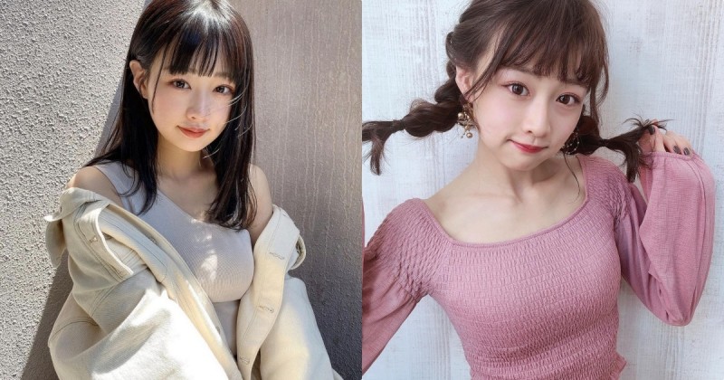 萌萌樱花妹「曲线藏不住」，可爱针织衣