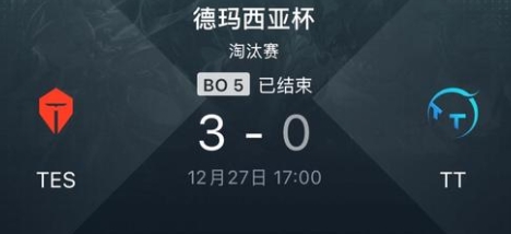 所以我才是小王?BLG二比三不敌TT,此前TES在德杯中曾三比零TT