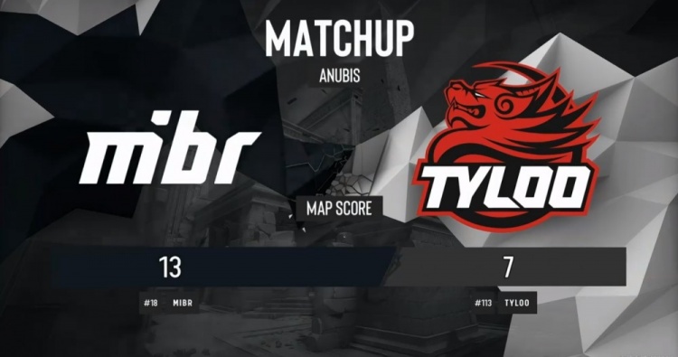 🎮还剩一条命!Jee+白菜状态低迷 Tyloo负于MIBR明日将迎生死局