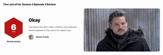 美剧《最后生还者》S2第二集IMDB评分9.5分：超70%观众给满分！