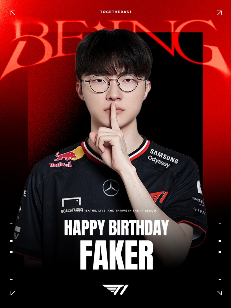 T1庆祝Faker的29岁生日快乐:Wolf/Bang老队友一起聚餐庆祝🎂