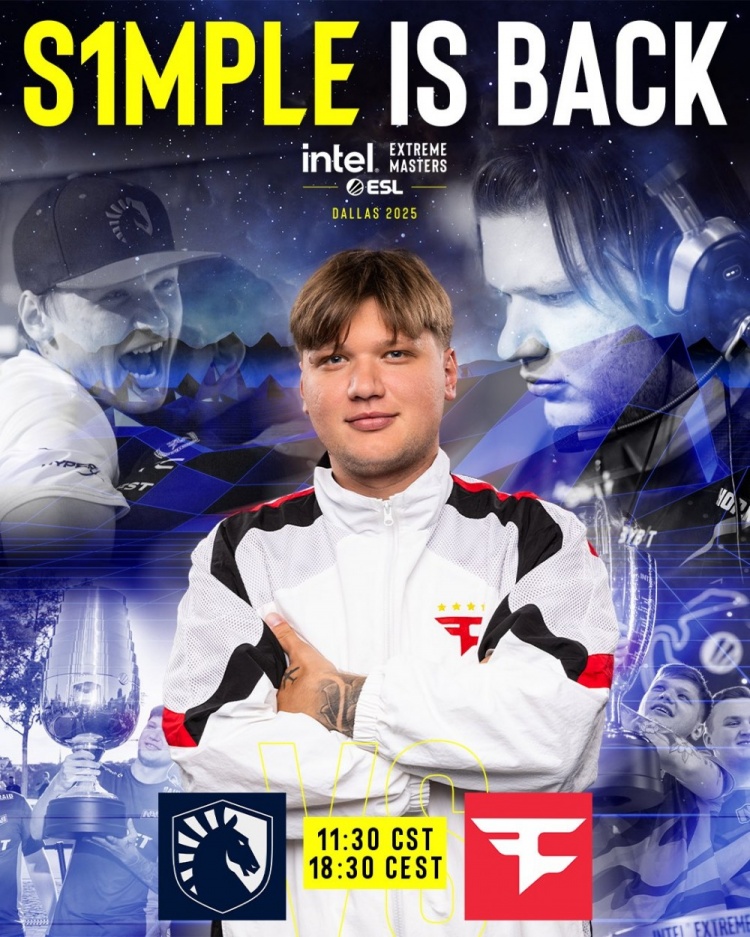 🎮s1mple回归首战告负!两图38杀1.12rating尽力 TL横扫Faze