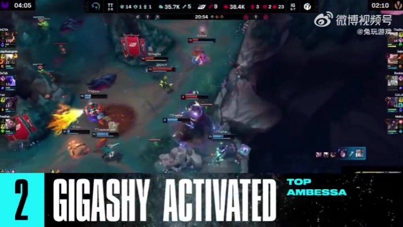 LOL Esports发布上周TOP5：IG_TheShy狼母五杀排名第二