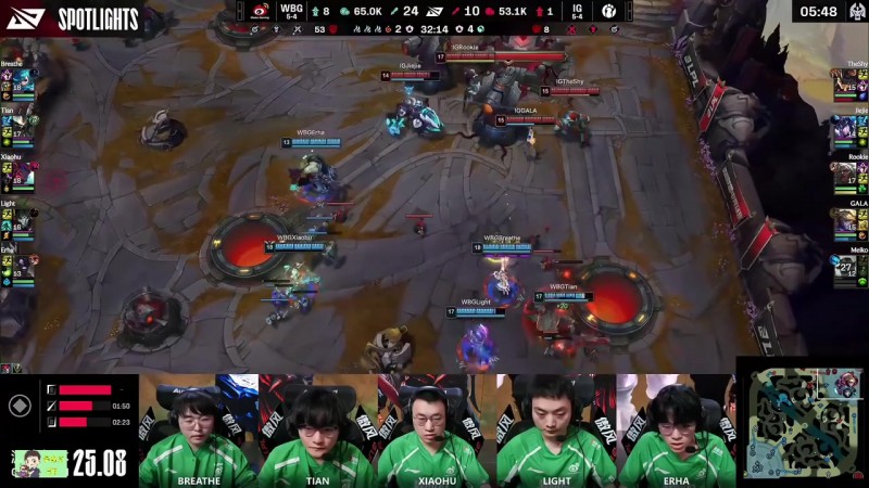 LPL新生代有救了？WBG新辅助Erha赛后语音交流思路十分清晰！
