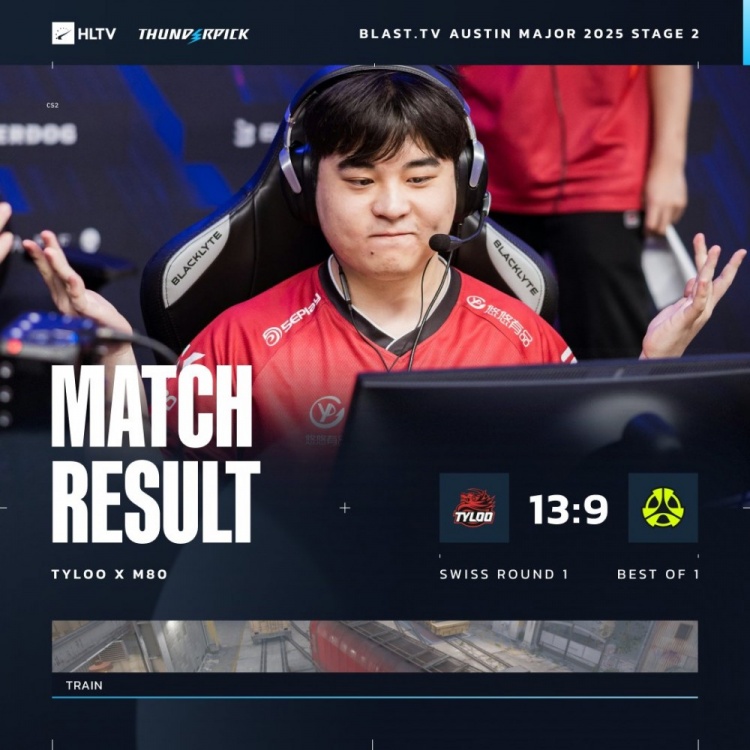 🎮打狗一样？Jee火车防守开杀笑称对手人机 Tyloo13-9战胜M80
