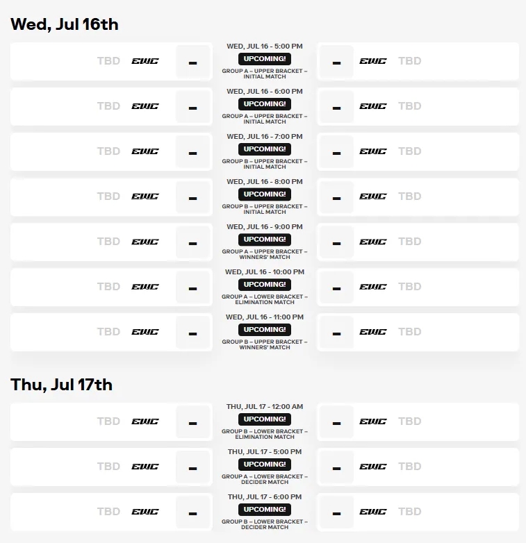 电竞世界杯官网更新LOL项目比赛时间：下午5点开打，决赛日4点