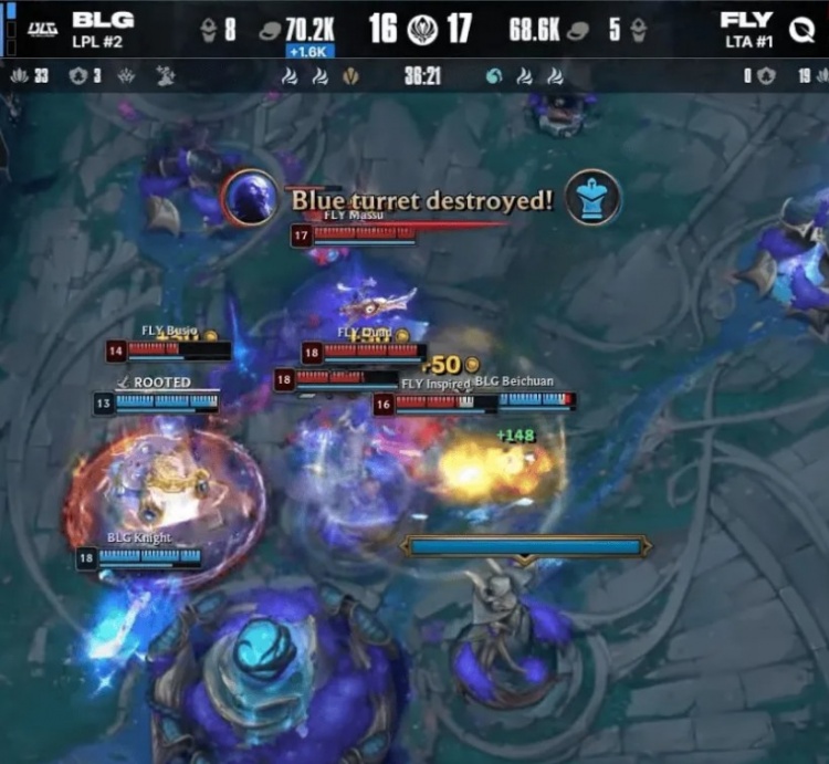 G2分享BLG蓝色方守家照片：BLG基地对战西方队伍的一些事