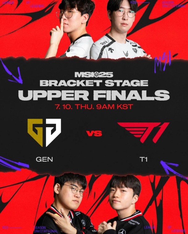 LCK官方：21连胜的GEN遇上国际赛的T1，谁能率先挺进决赛？