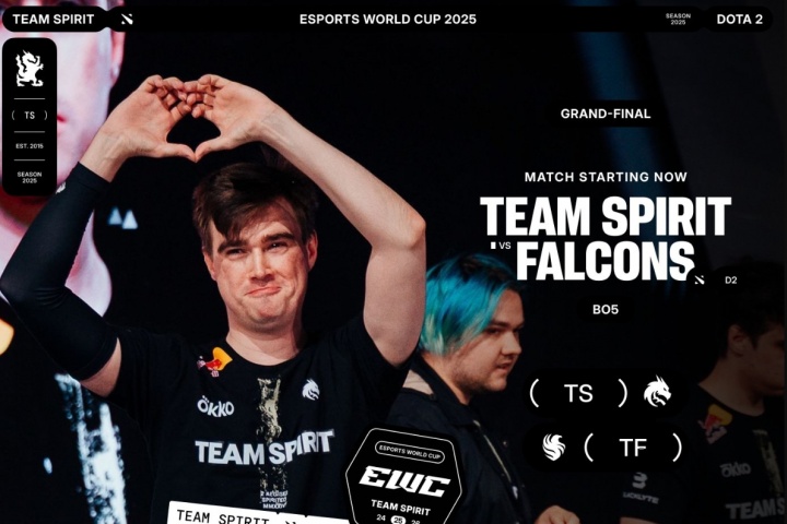 百万奖金！Spirit横扫Falcons夺冠 取得EWC单项最多奖金