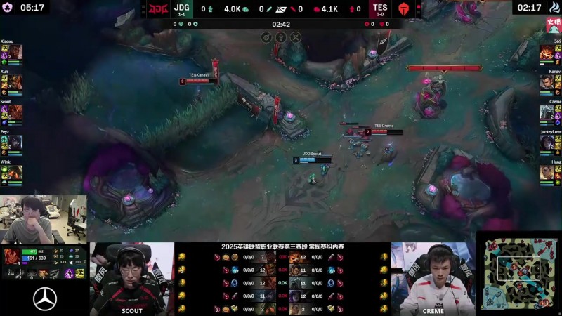 姿态看JKL用Uzi名人堂卡莎开虐！TES零封JDG：你跟我说这是JDG？