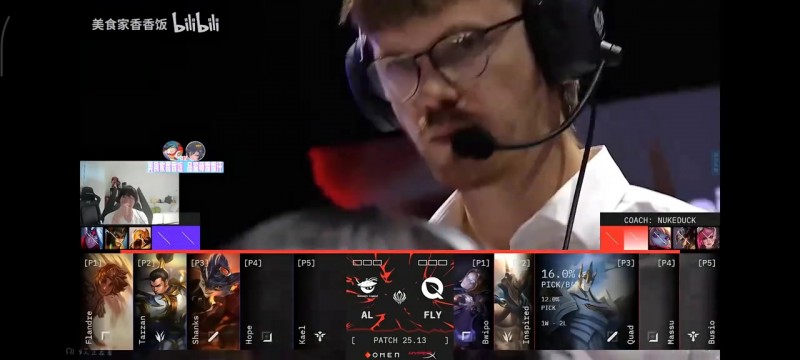 看走眼了🙂Ning：FLY看着像高手啊，AL阵容选出来感觉赢了