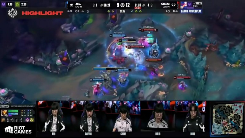 GEN- AL第三局赛事语音 Chovy：阿卡丽真的是个垃圾英雄诶