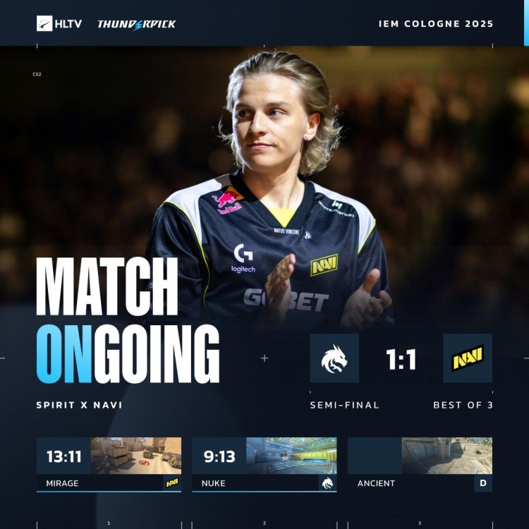 🎮还是上半场拿分拿多了!makazze不怯场四杀收尾 NAVI扳平比分