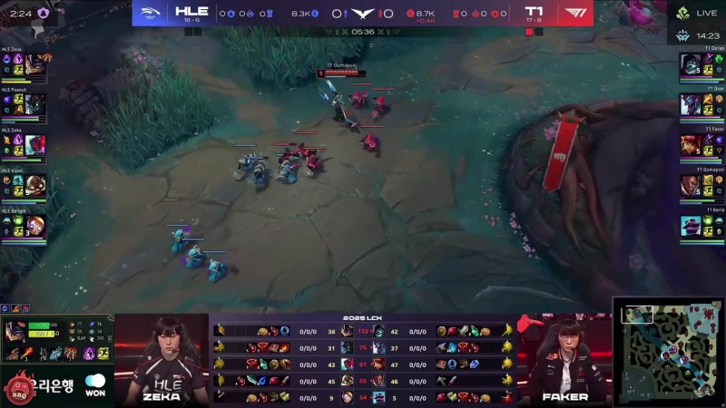 sask看多兰对位领先宙斯4K T1翻盘战胜韩华：HLE这也能输啊！