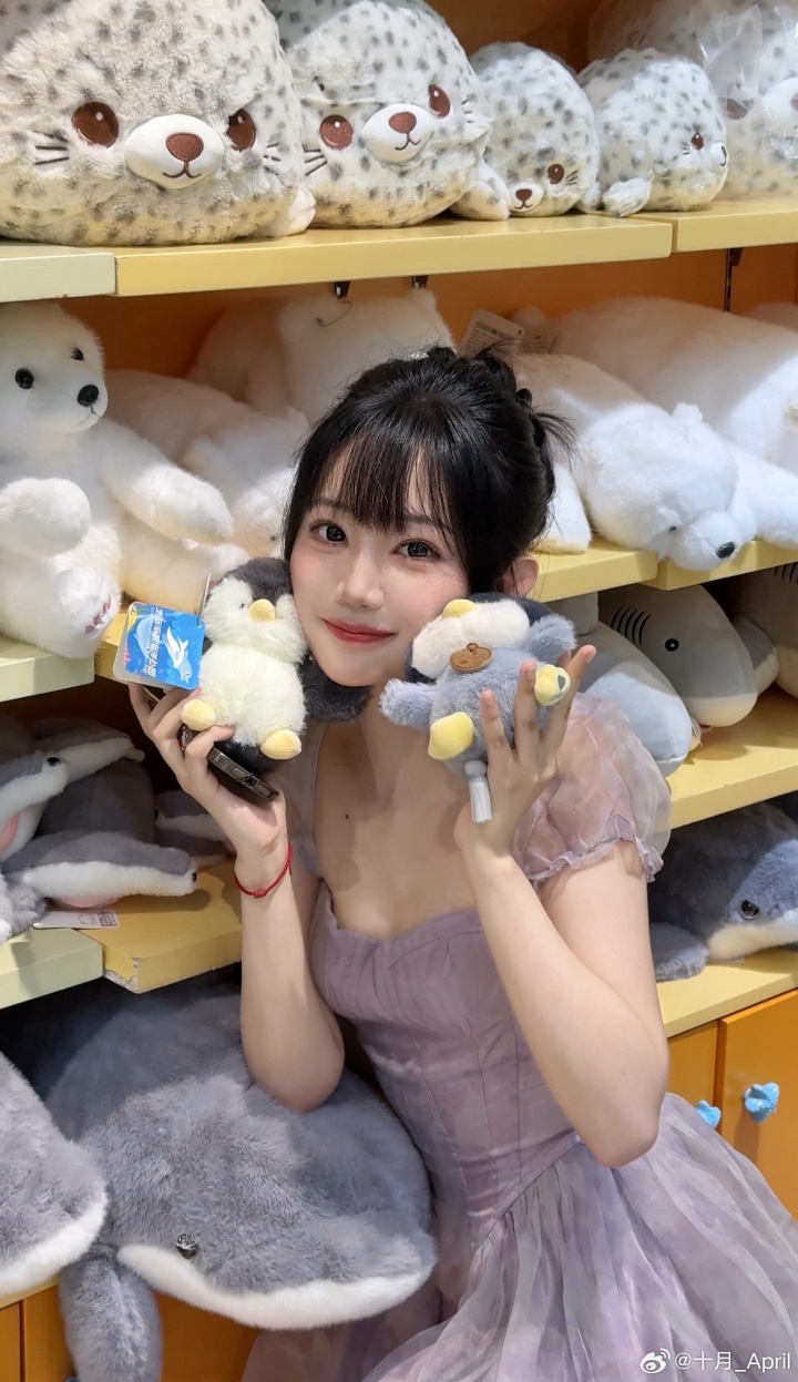 充Q币吗！主持十月更博晒照：🐧被企鹅包围啦