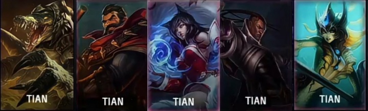 还有越战经典阵容！Tian第二局BP亮出TES当年五个越战英雄