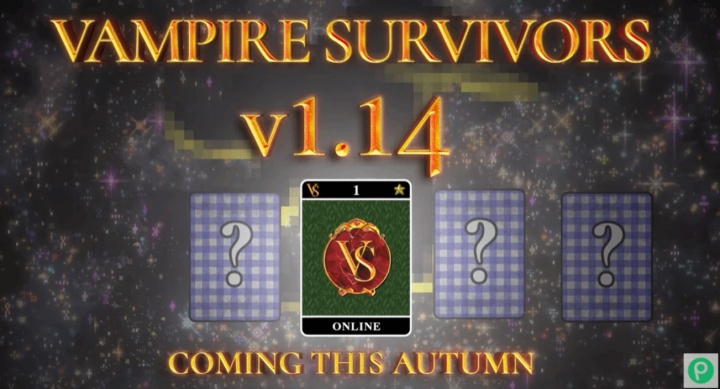 4人组队爽刷!《吸血鬼幸存者》在线合作模式秋季推出