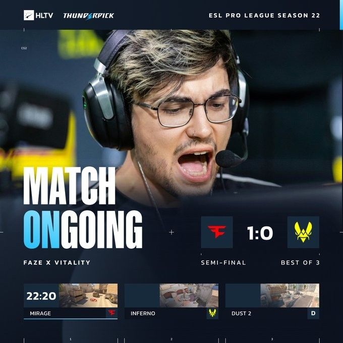 🎮弓箭手放箭！总监米垃圾爆杀小蜜蜂 FaZe三加时22-20拿下图一