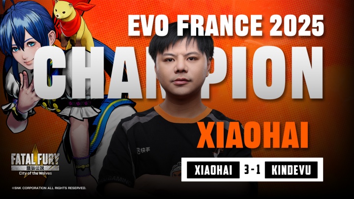 剑指150万刀大赛！Xiaohai夺法国EVO饿狼冠军 决赛力克日本对手