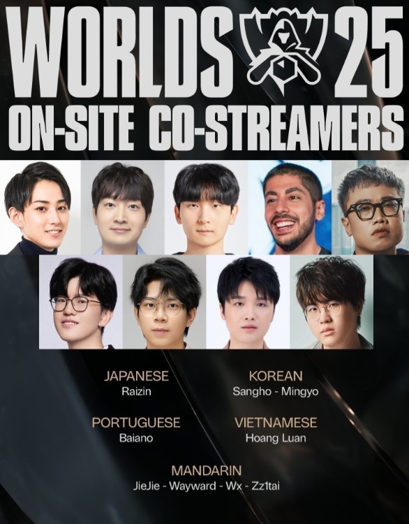 官方决赛二路解说名单:LPL为jiejie、wayward、微笑、姿态