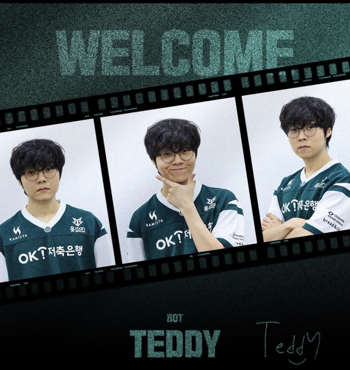 LCK赛区BRO俱乐部官宣：前DRX下路选手Teddy加盟