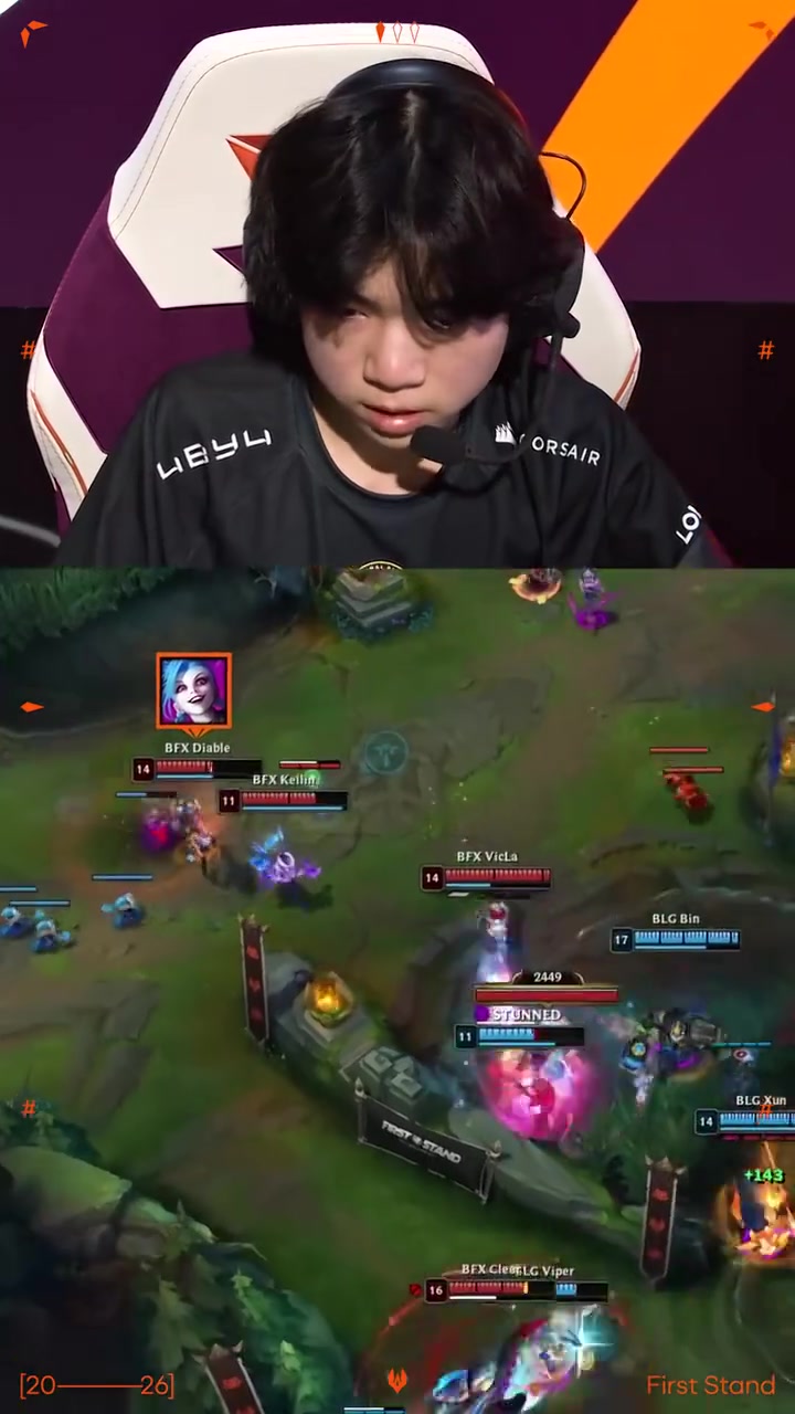 赛事官方分享Diable金克丝五杀时刻：绝对的天才